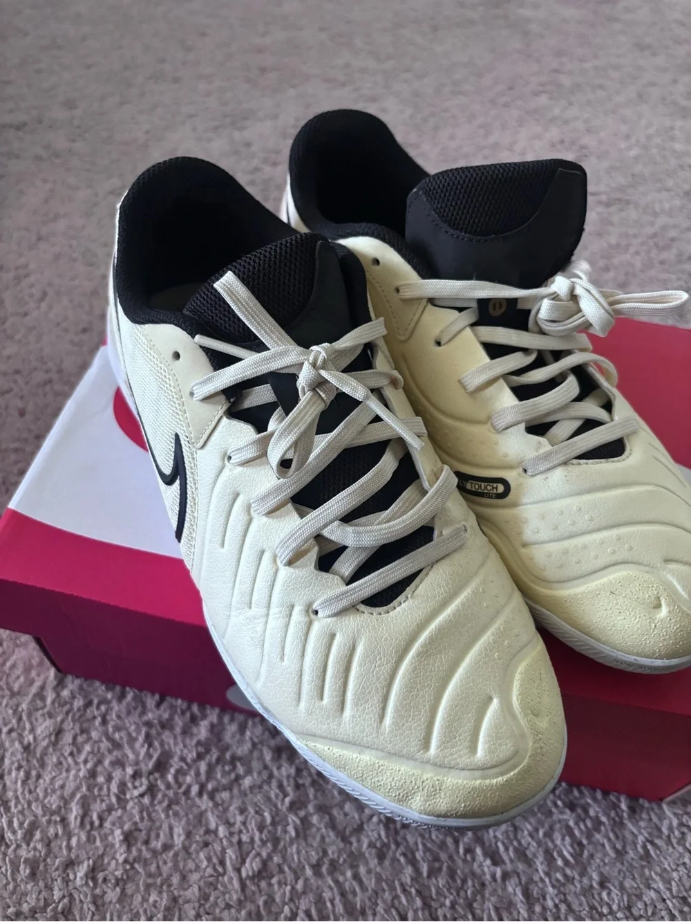 Nike Cream and Black Swoosh Training Shoe